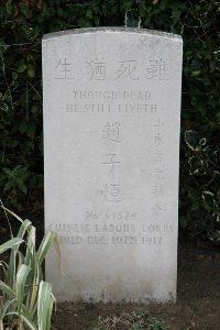Les Baraques Military Cemetery Sangatte - Chao Tzu Heng, 